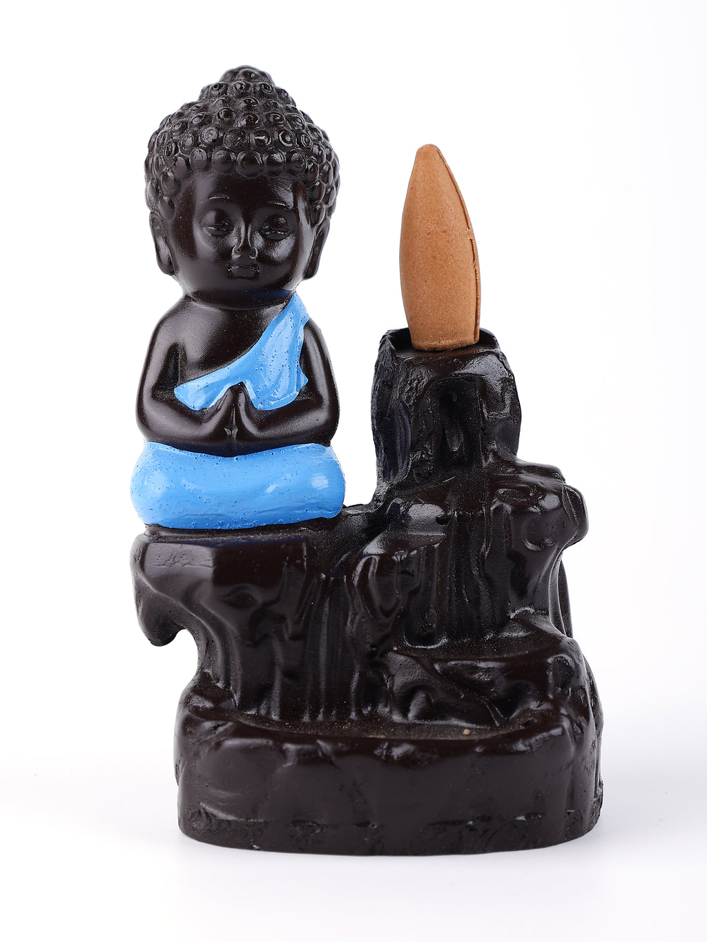 Meditating Monk Buddha Smoke Fountain