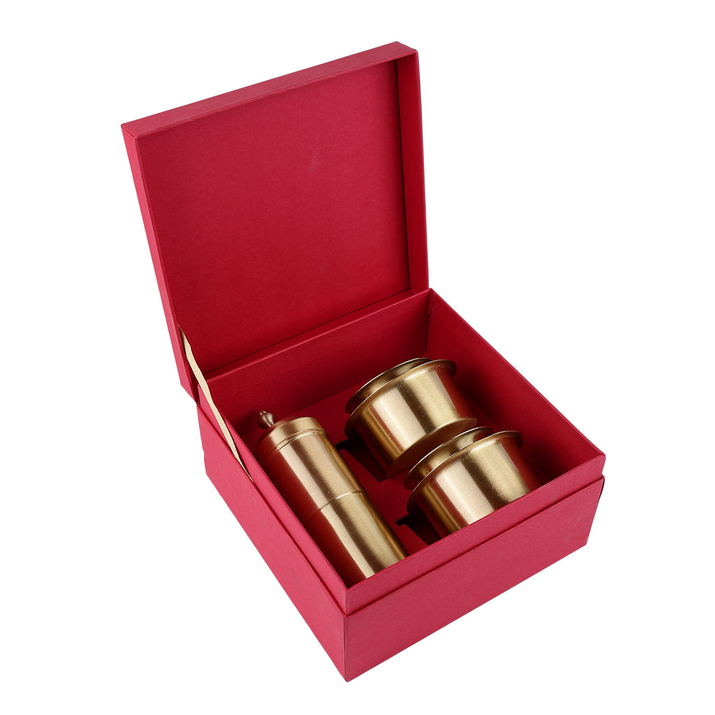 Brass Filter Coffee Set