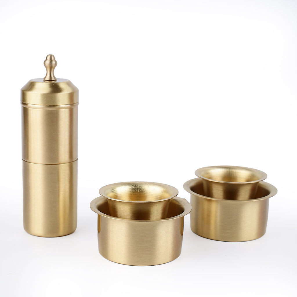 Brass Filter Coffee Set