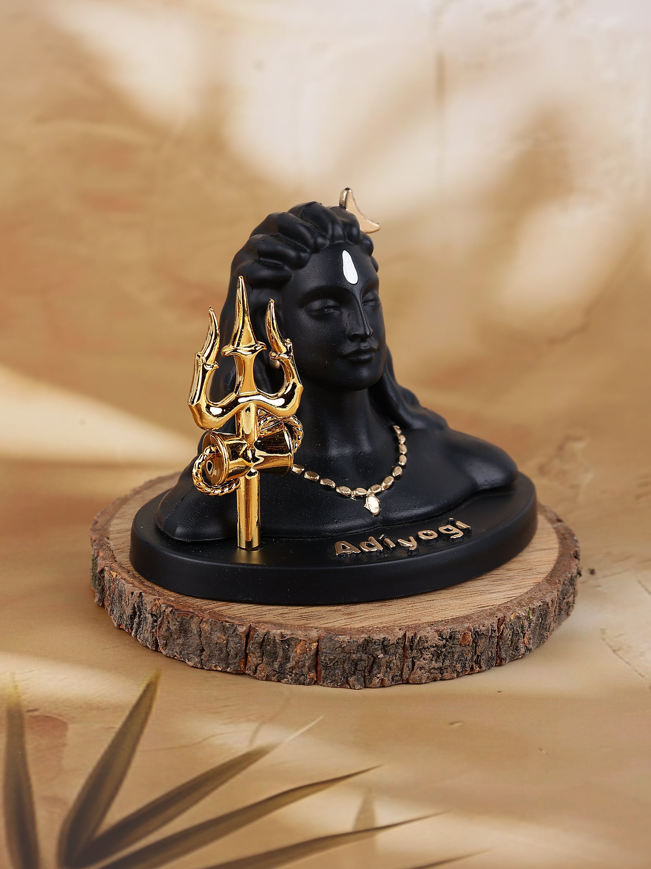 Adiyogi with Golden Trishul