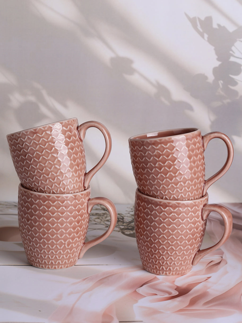 Clay Lattice Tea Cups