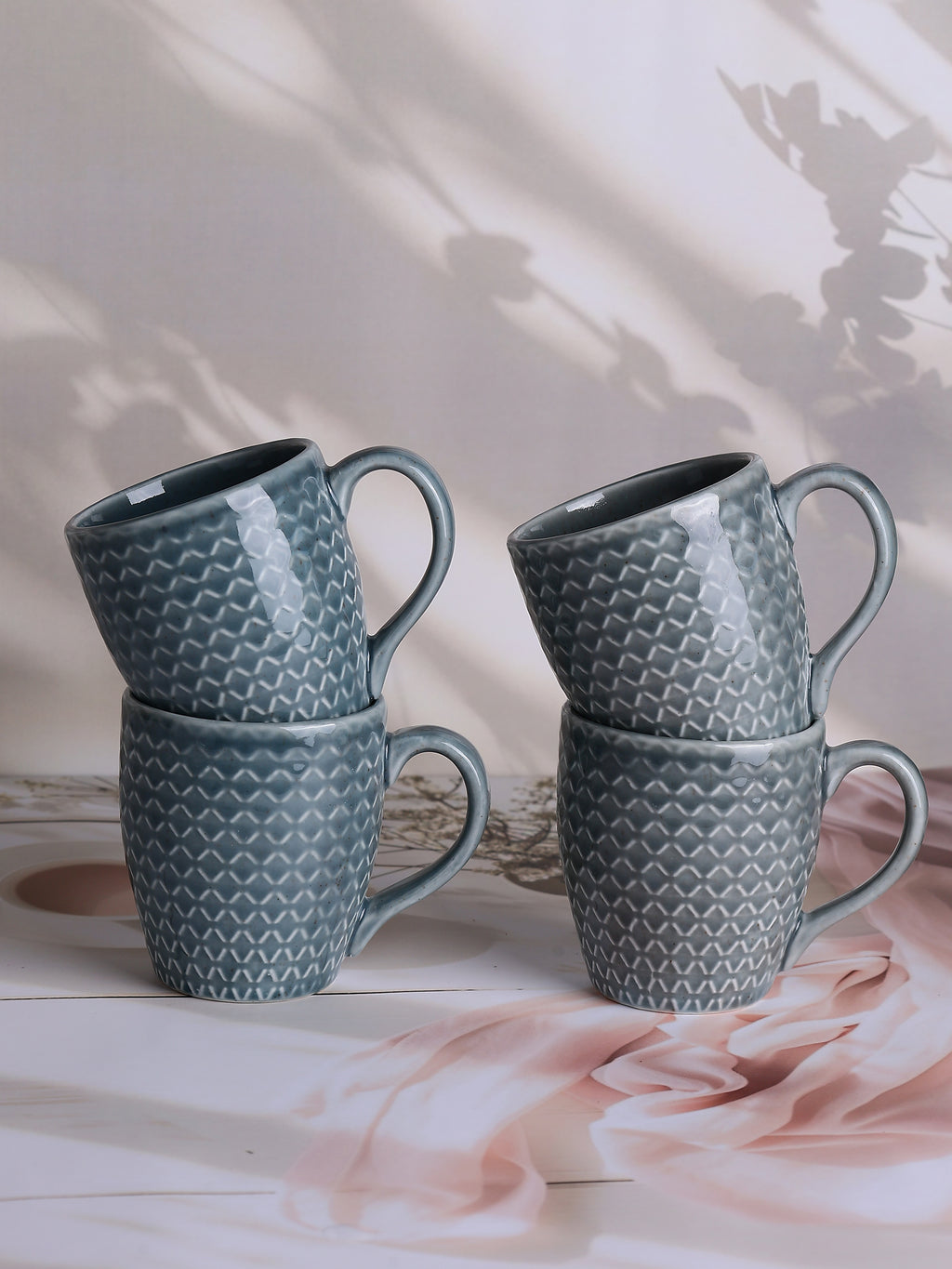 Clay Lattice Tea Cups