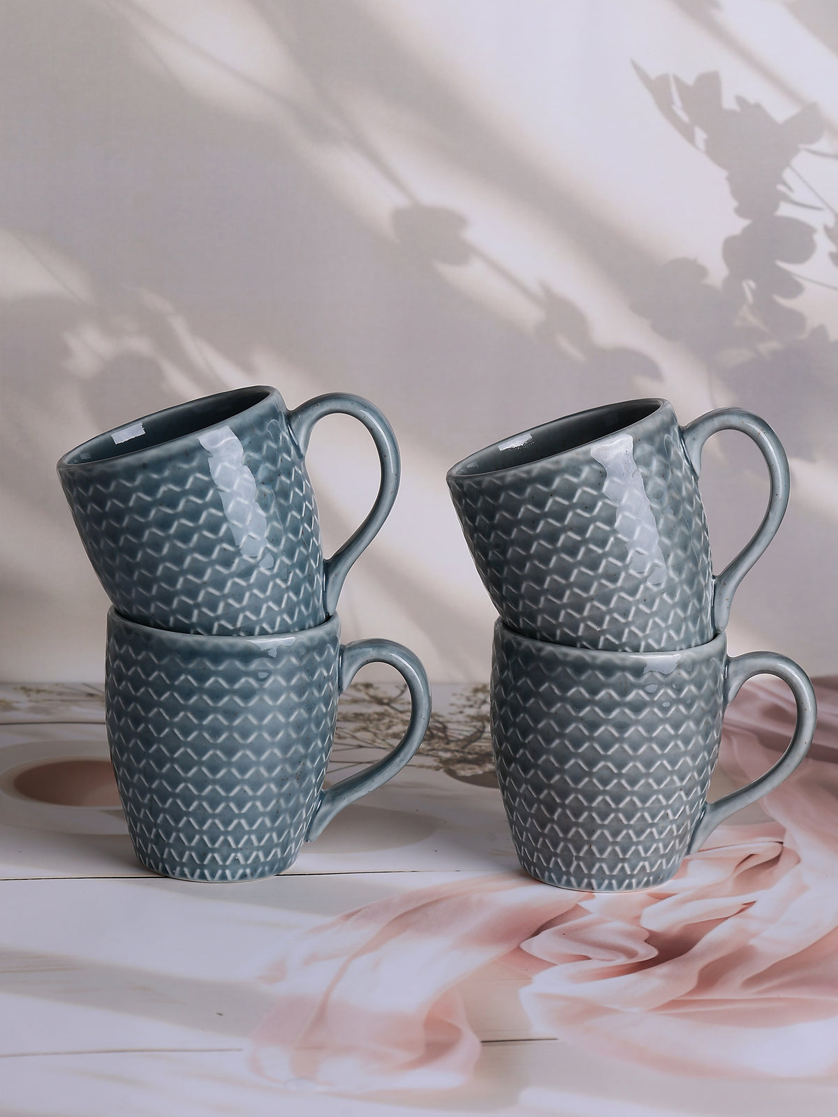 Clay Lattice Tea Cups