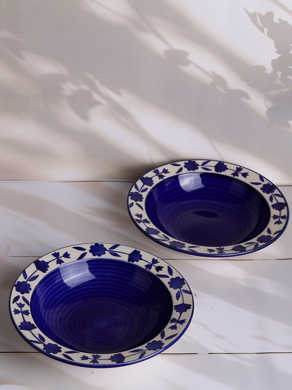 Aegean Bloom Pasta Plates