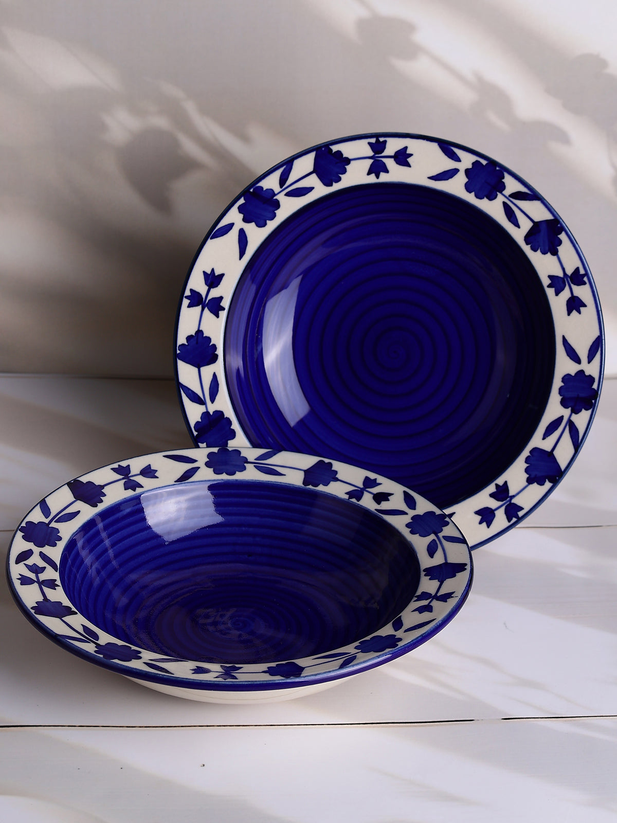 Aegean Bloom Pasta Plates