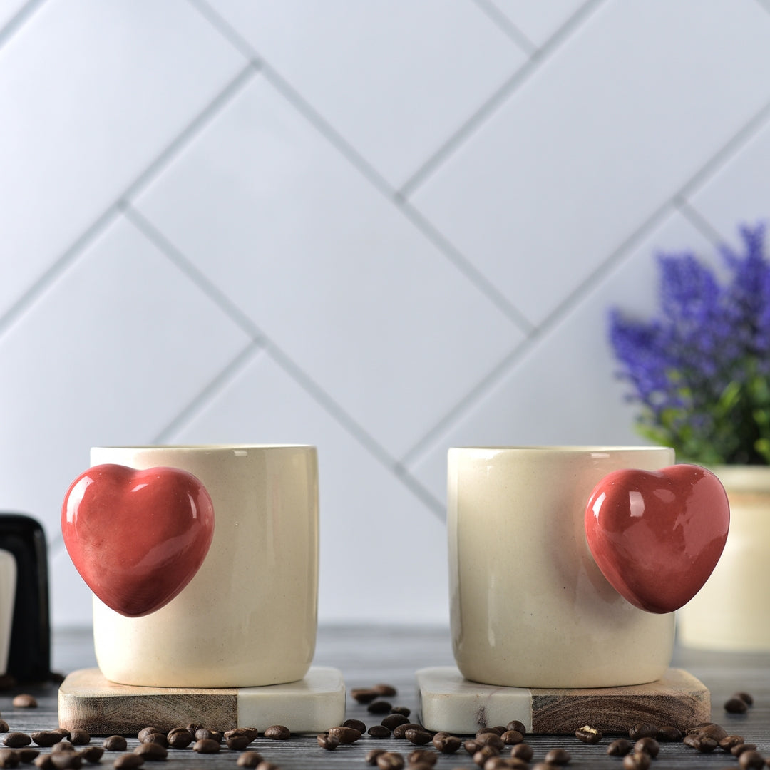 Cream with Red Handle