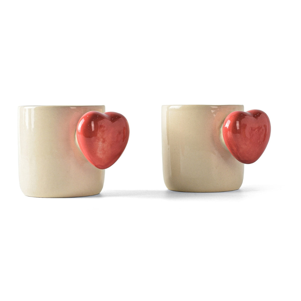 Cream with Red Handle