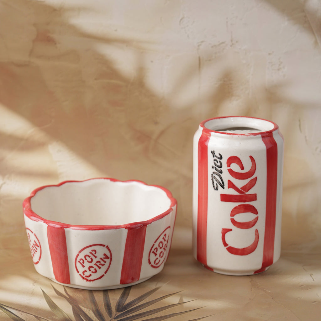 Diet Coke Can& Pop Corn Tub Combo