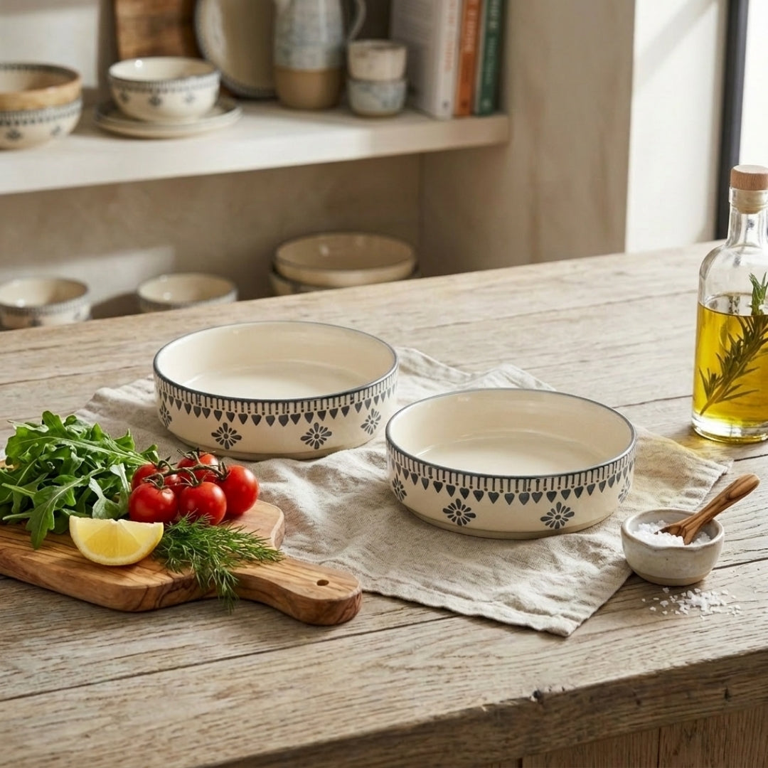 Ivory with grey hearts