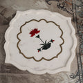 Lotus Jharokha Marble Plate