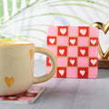 Love Grid Coasters- Set of 2