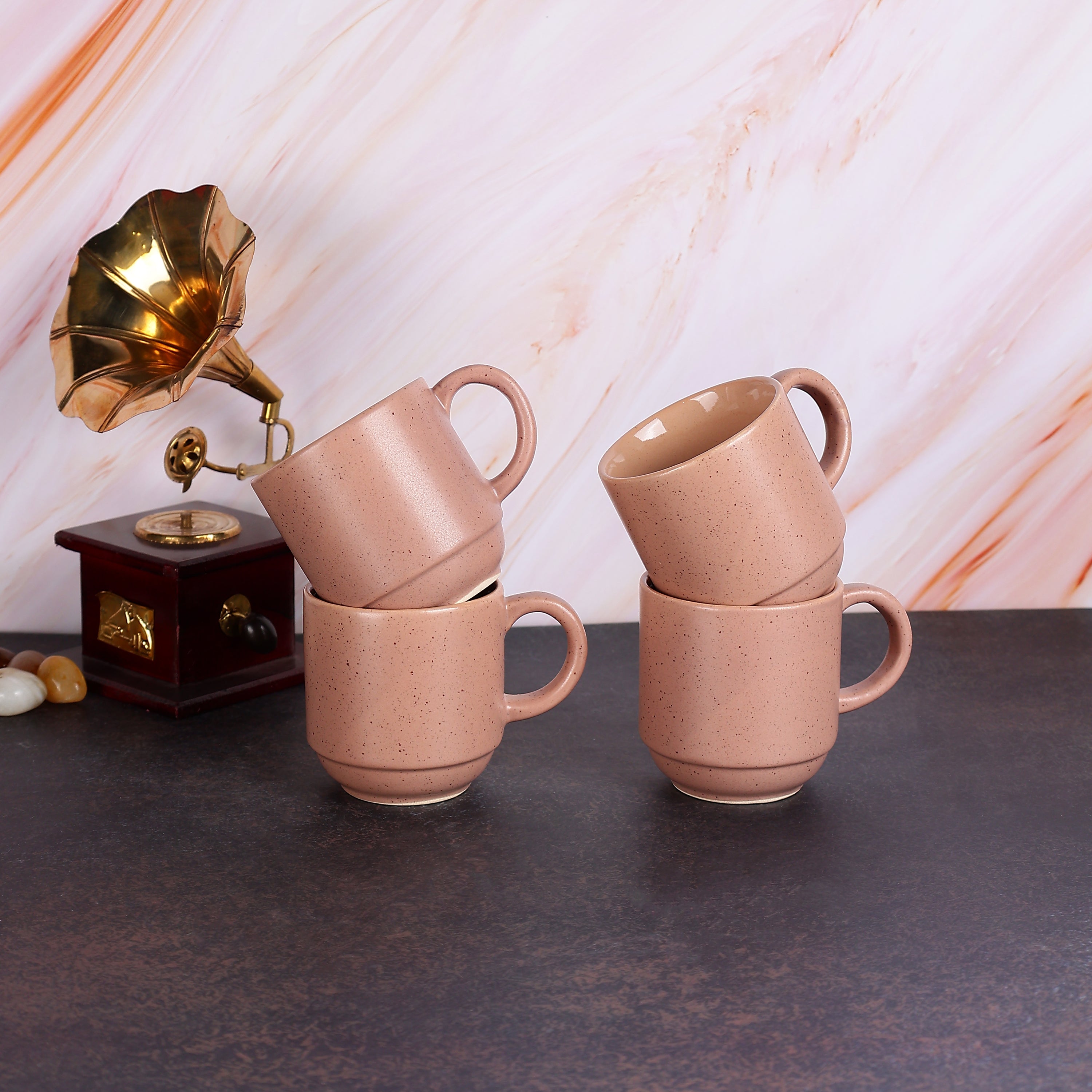 Rustic Earth Mugs- Set of 4
