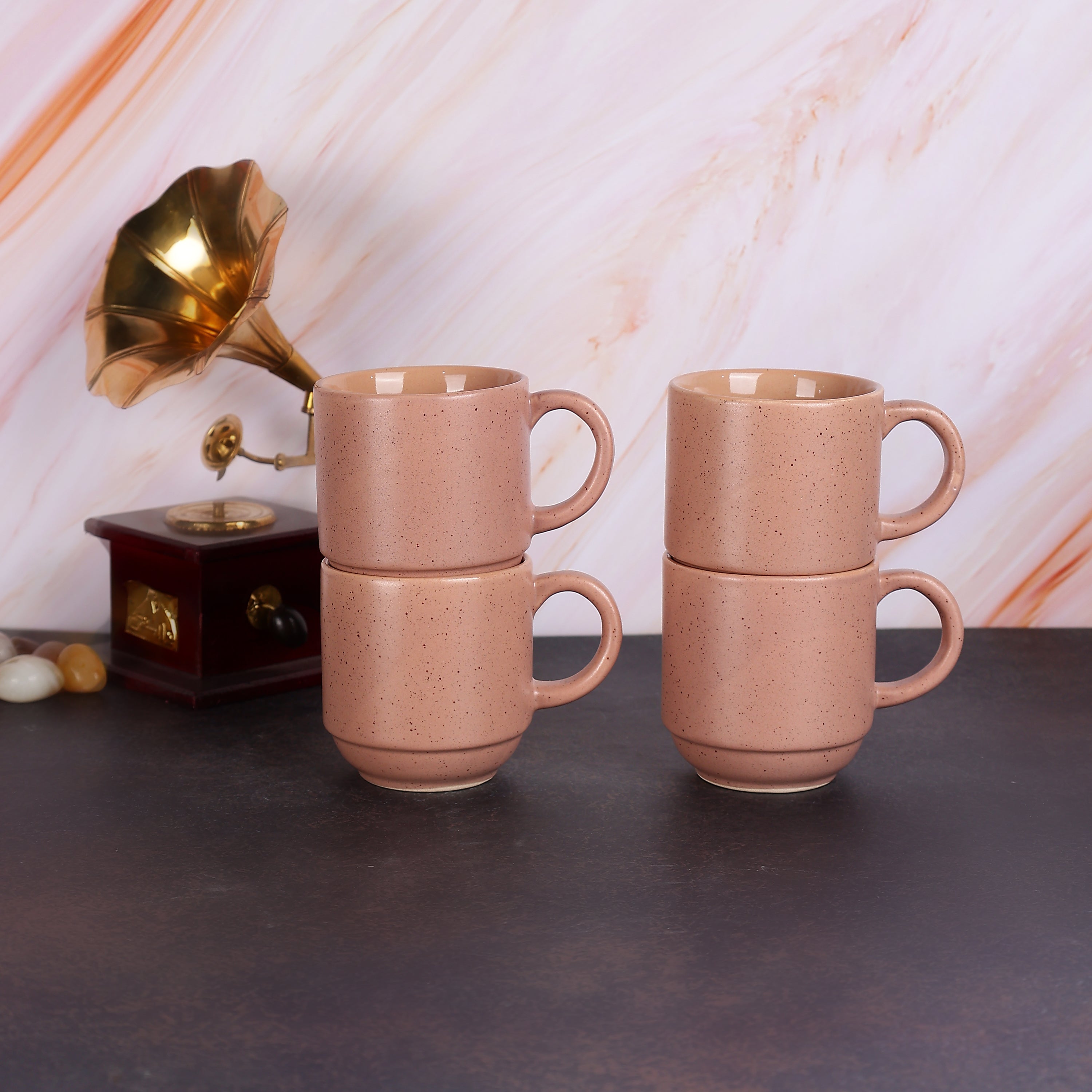 Rustic Earth Mugs- Set of 4