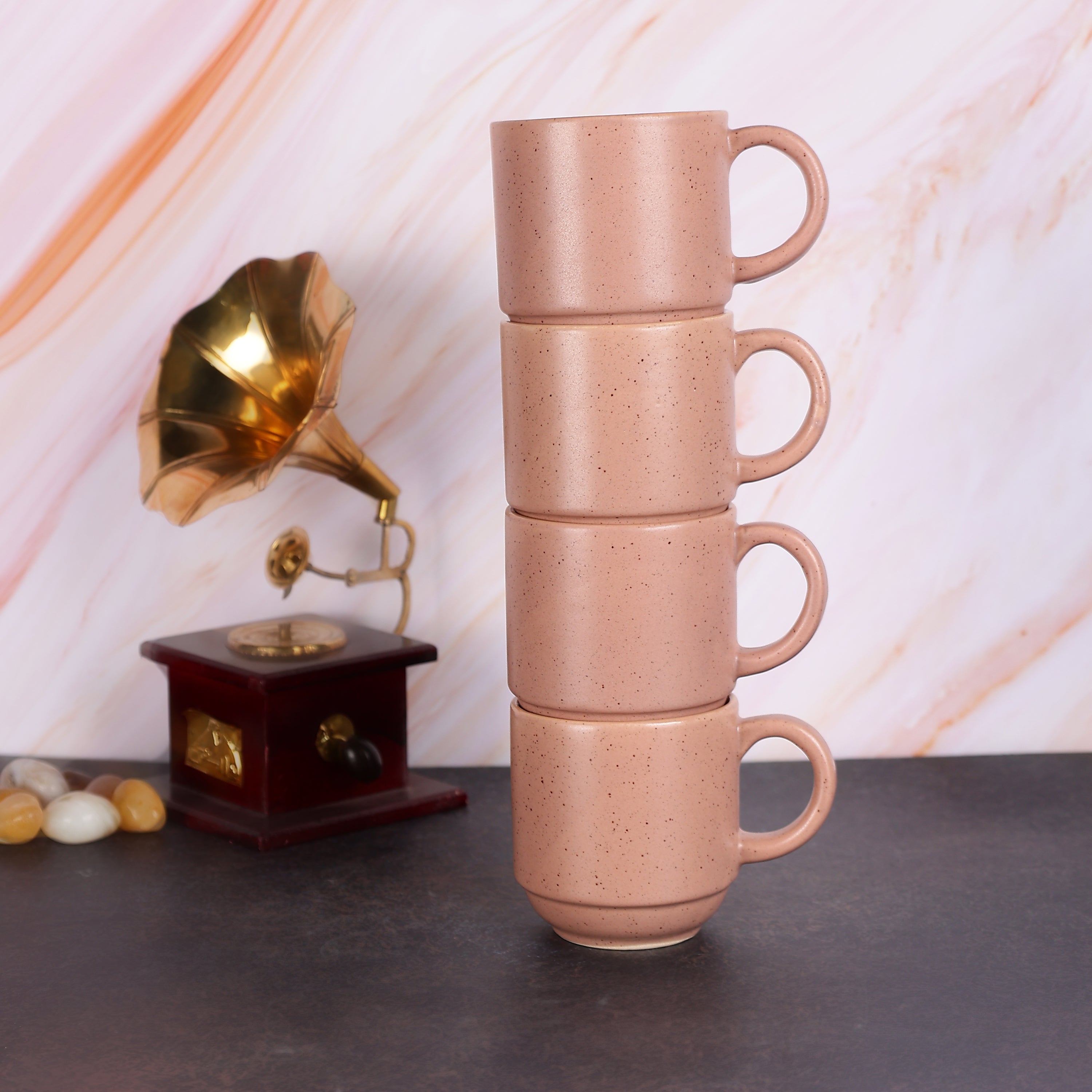 Rustic Earth Mugs- Set of 4