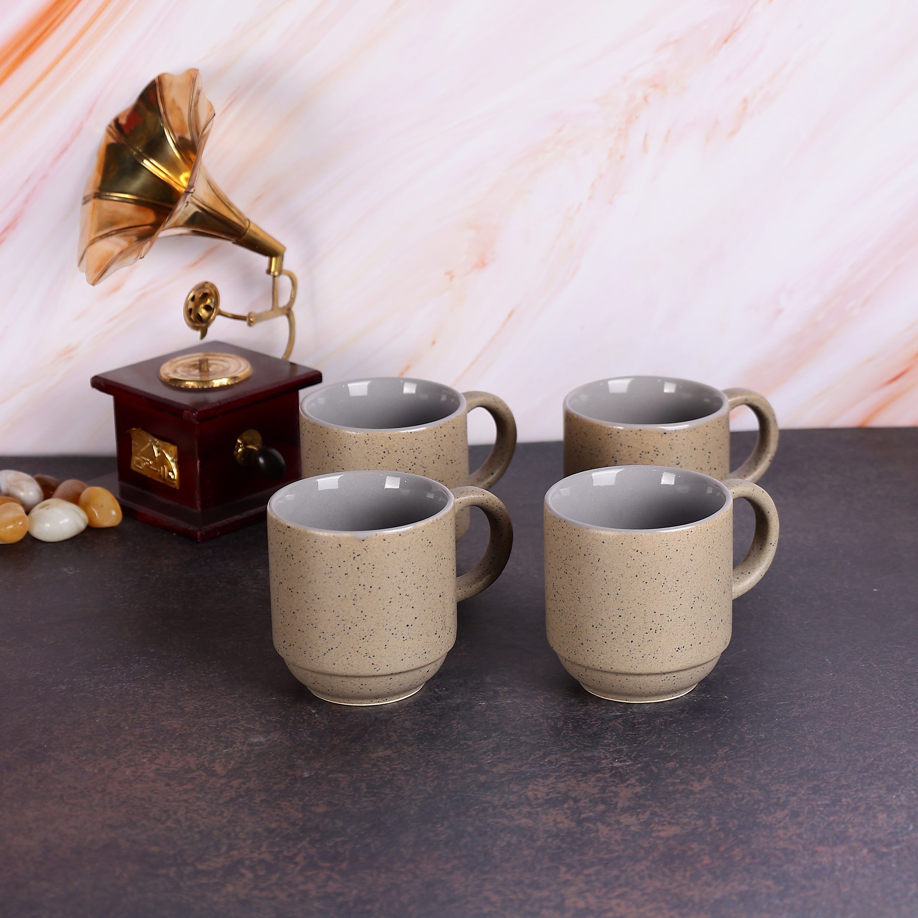 Rustic Earth Mugs- Set of 4
