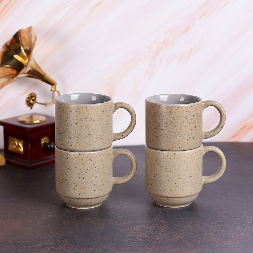 Rustic Earth Mugs- Set of 4