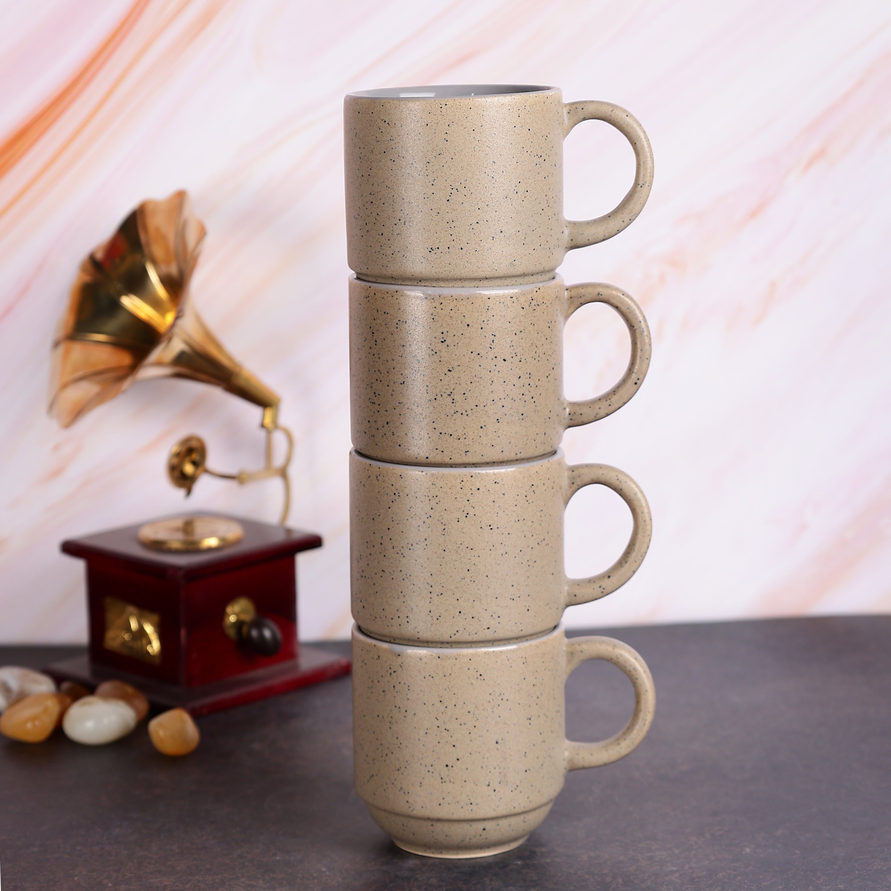 Rustic Earth Mugs- Set of 4
