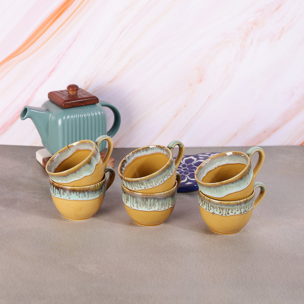 Honeydew Tea Cups- Set of 6