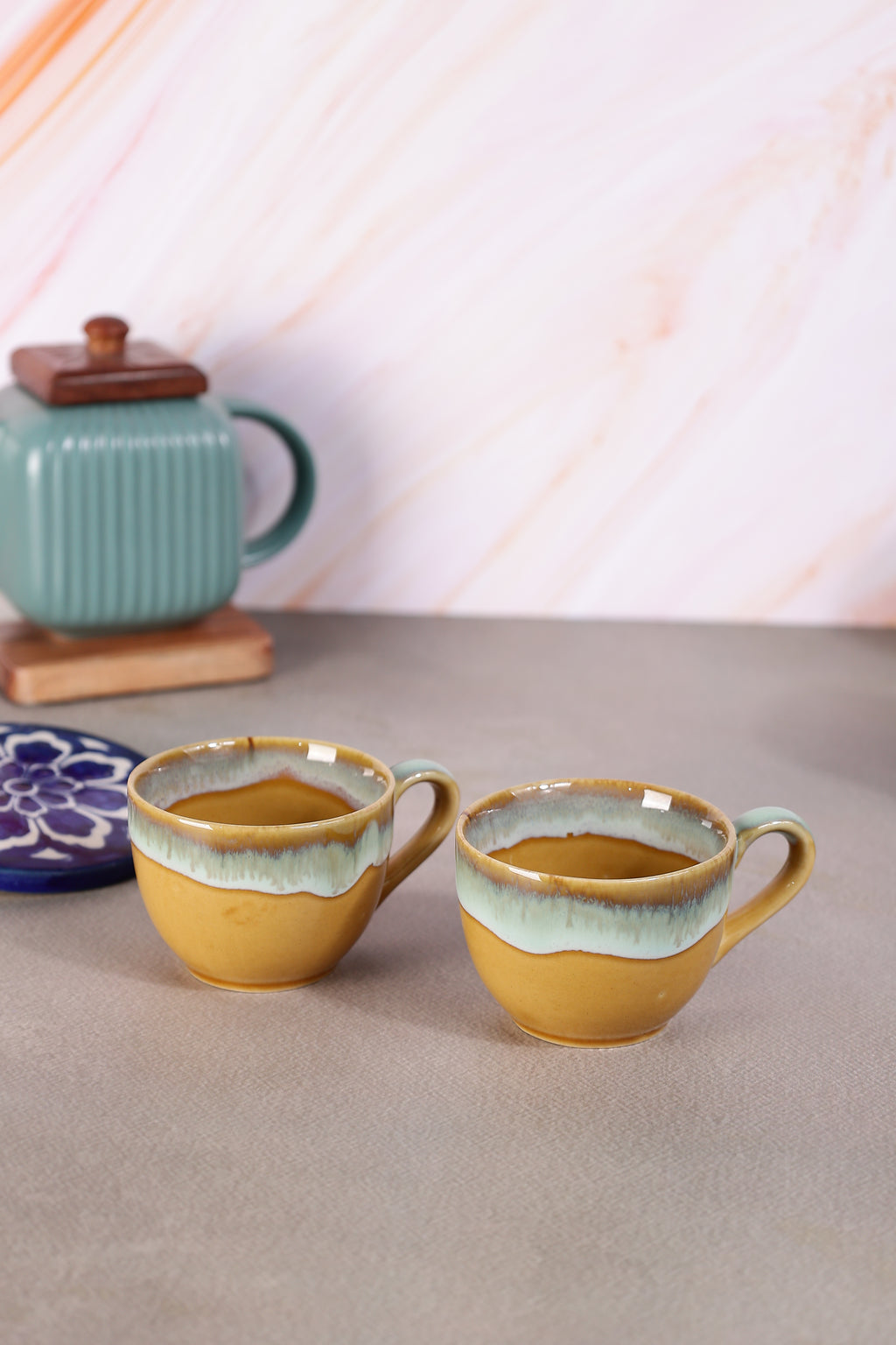 Honeydew Tea Cups- Set of 6