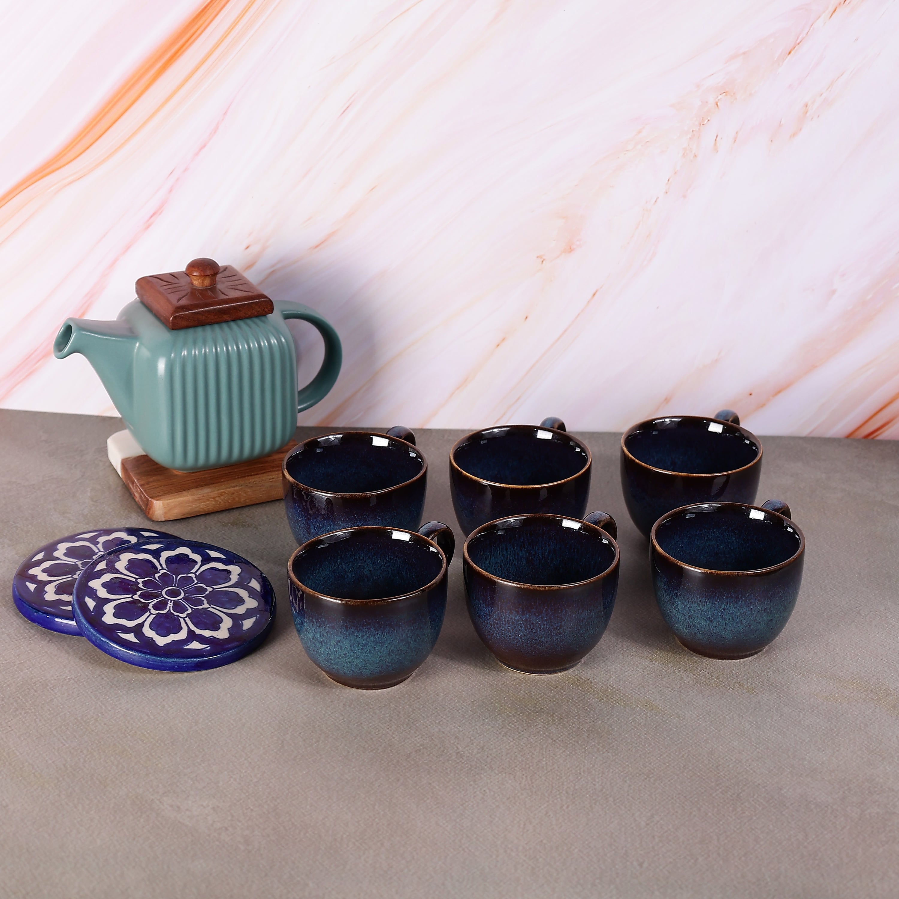 Nocturne Tea Cups- Set of 6