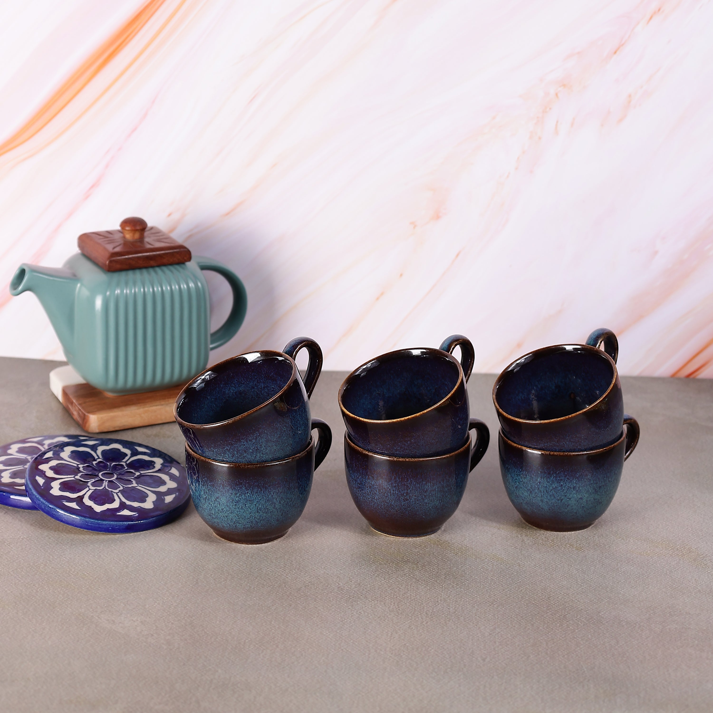 Nocturne Tea Cups- Set of 6