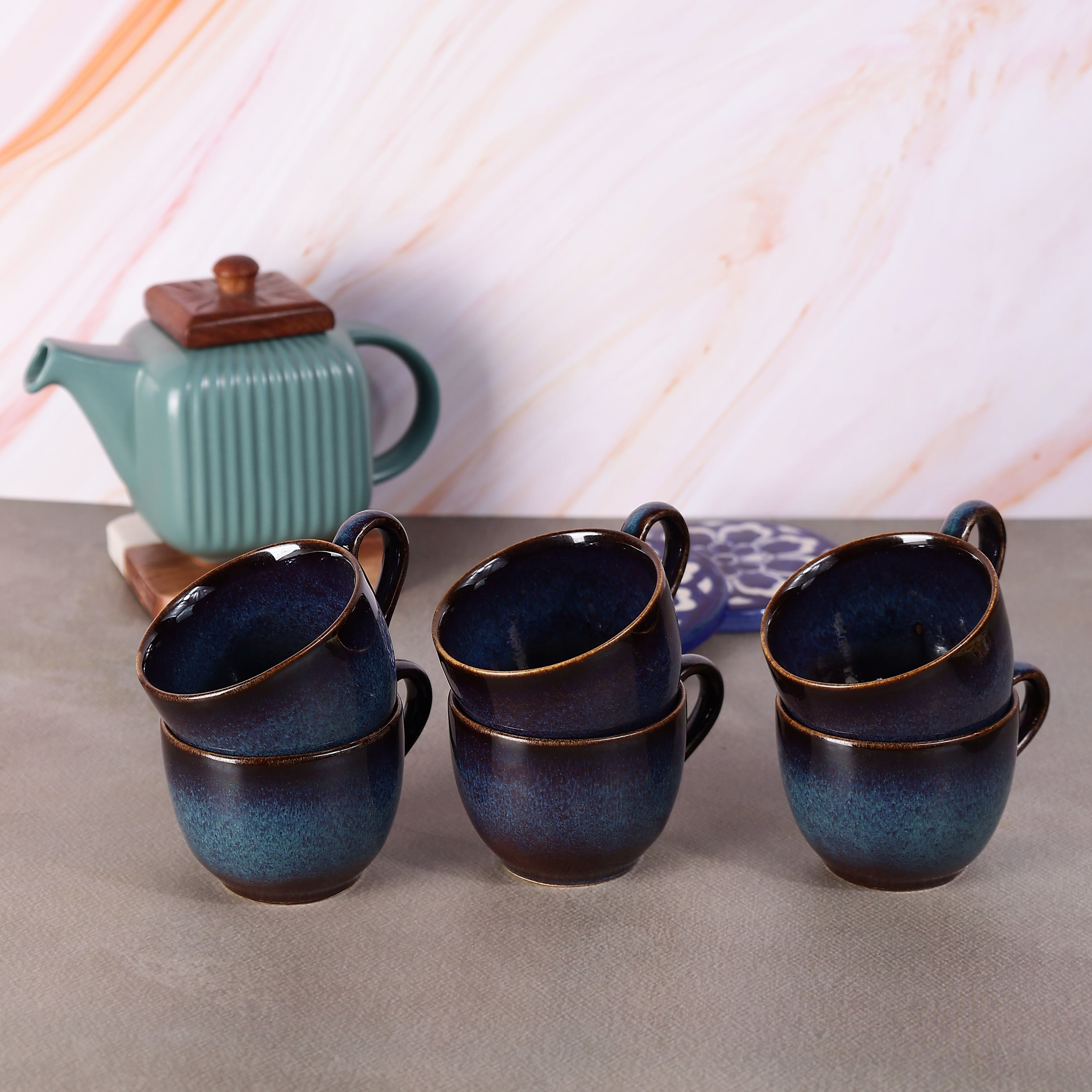 Nocturne Tea Cups- Set of 6