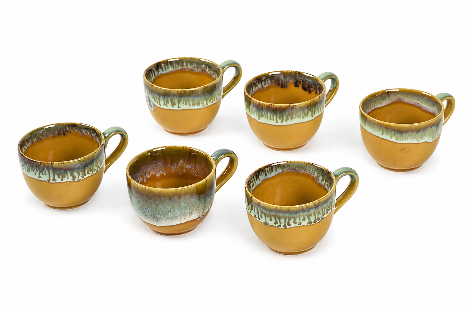 Honeydew Tea Cups- Set of 6