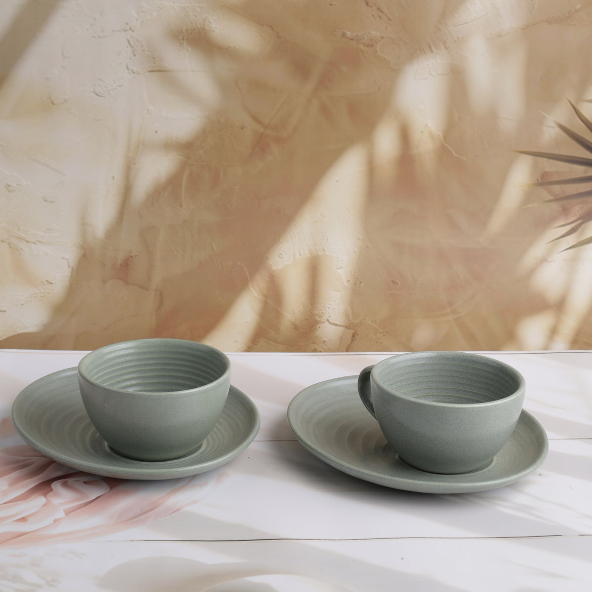 Sage Halo Cup Saucer Set