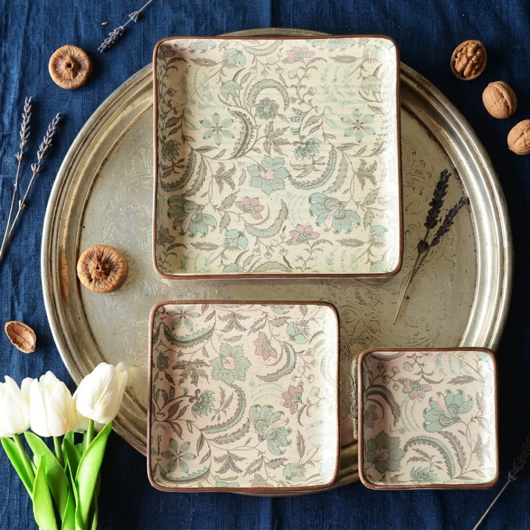 ivory with lavender
