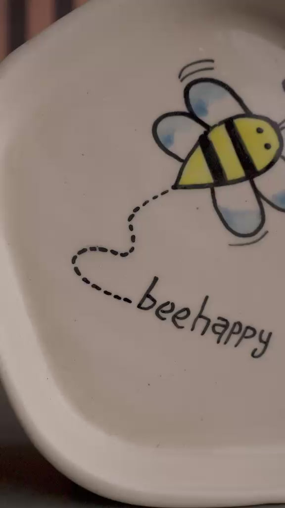 Bee Happy Trinket Plate
