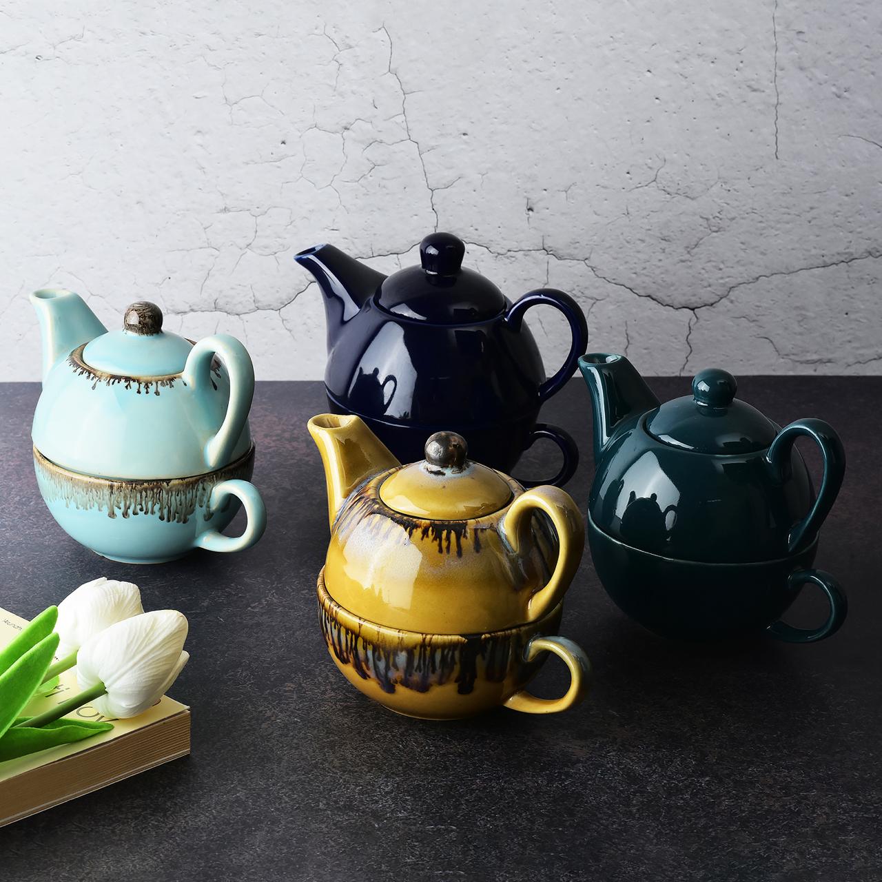 Midnight Pour Tea Set for One