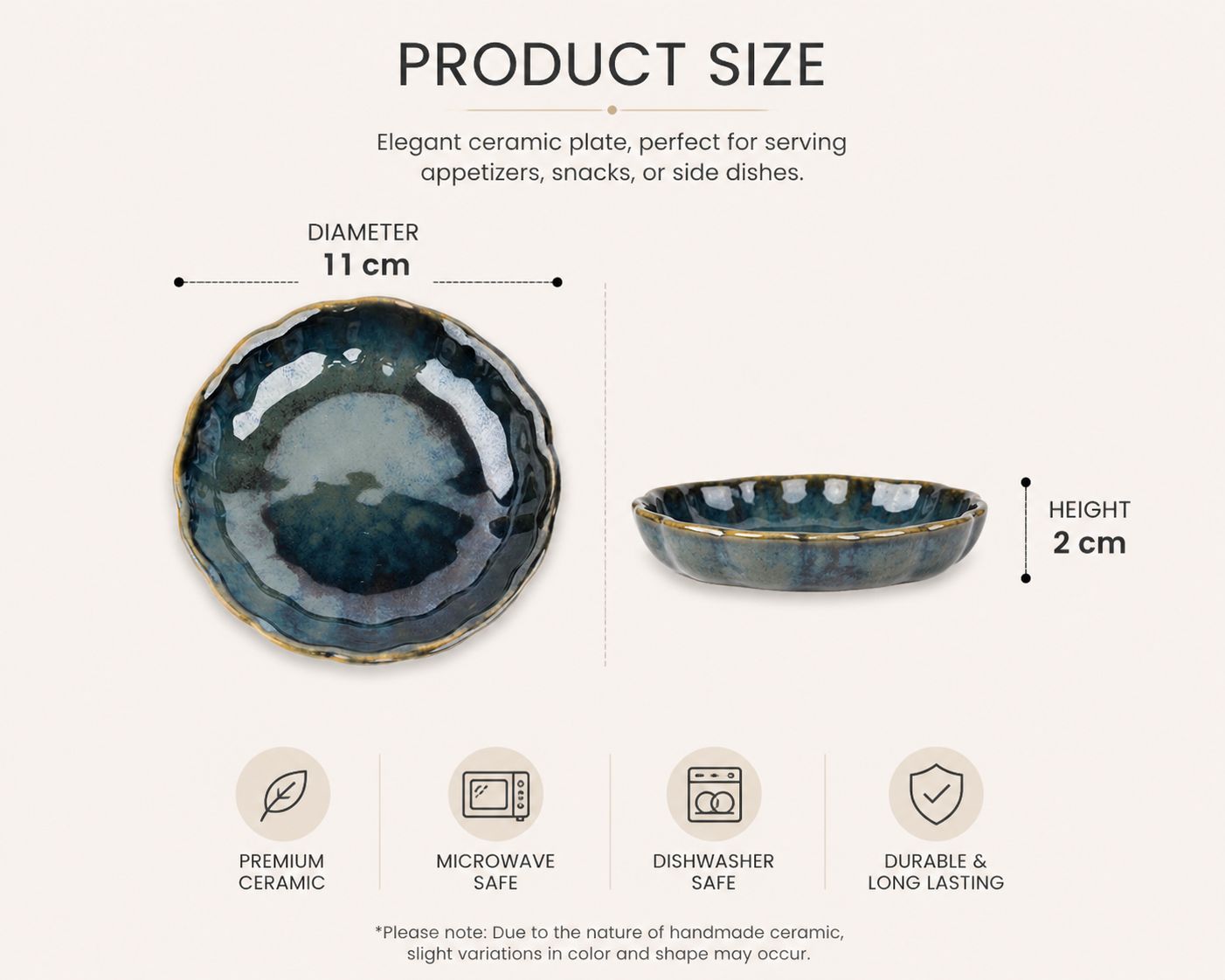 Ocean Crest & Verano Snack Plates Bundle – Set of 12