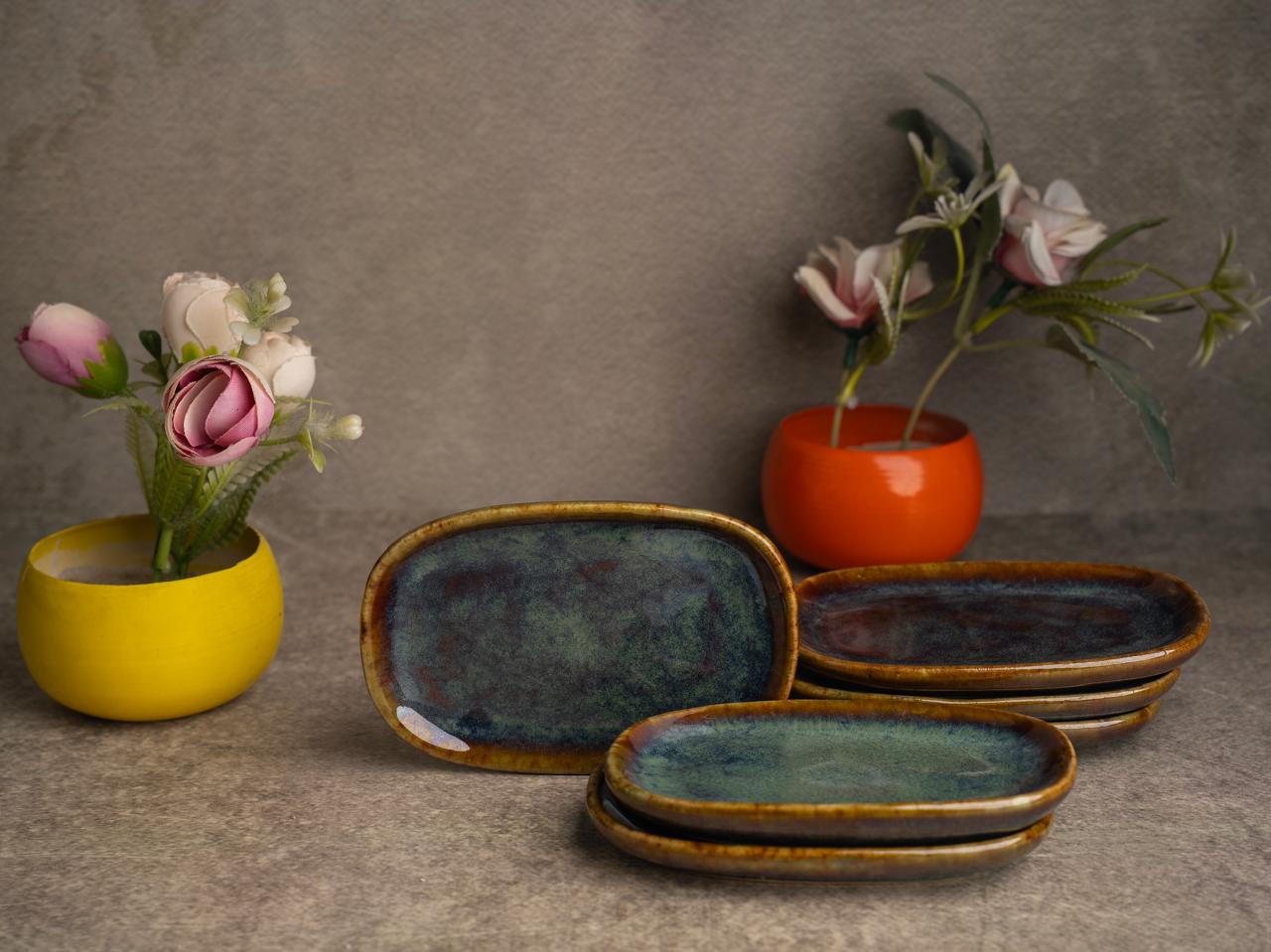 Ocean Crest & Verano Snack Plates Bundle – Set of 12