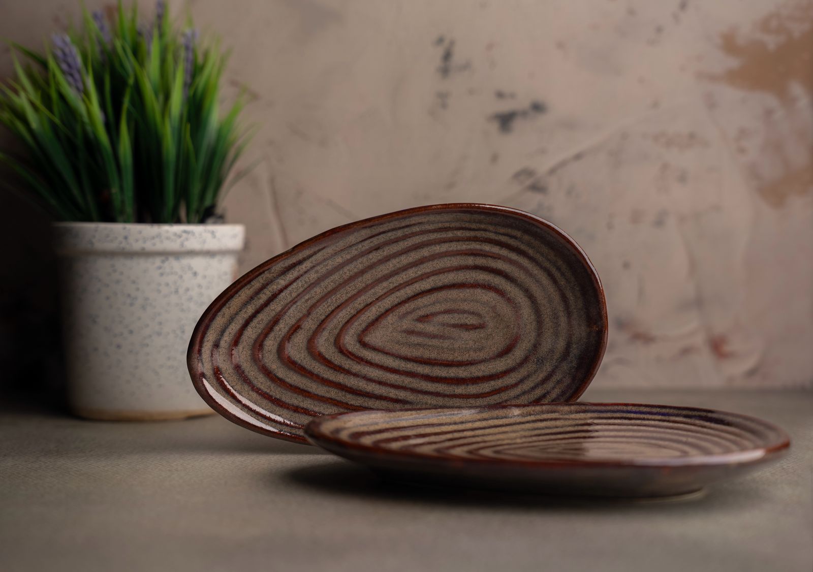 Tide Echo Snack Plate Set of 2