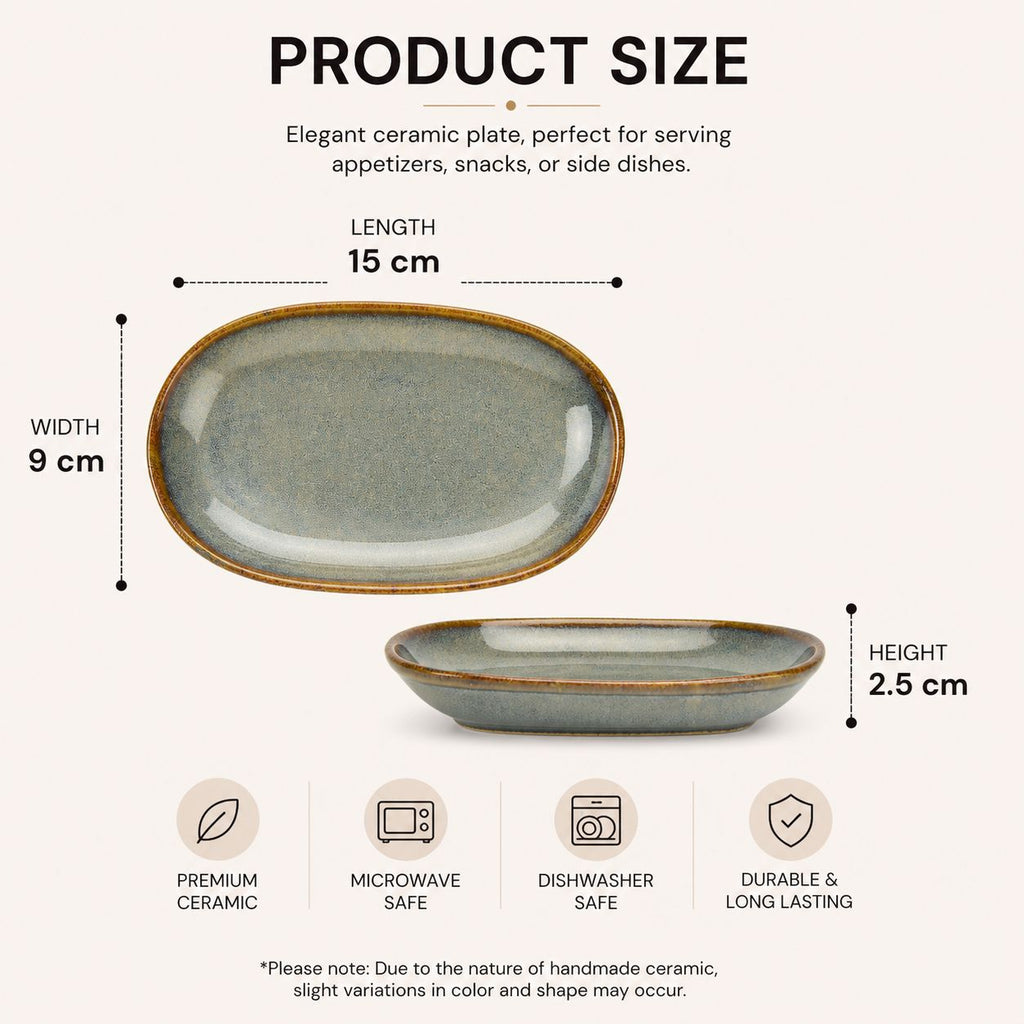 Rustica Snack Plates- Set of 2